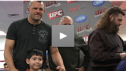 UFC&reg; stars Chuck Liddell, Roy "Big Country" Nelson, and Mike Pyle visit the Richard Steele Health and Wellness Center to donate MMA equipment to Vegas-area kids.