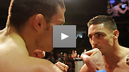 Two of the most intense fighters in the UFC prepare for a welterweight war at the UFC on FUEL TV weigh-in - see the faceoff between headliners Diego Sanchez and Jake Ellenberger.