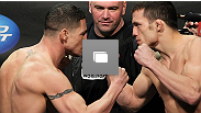 UFC on FUEL TV weigh in event at Omaha Civic Auditorium on February 14, 2012 in Omaha, Nebraska.