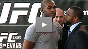 Video of the UFC 145 press conference with UFC president Dana White, UFC lightweight champion Jon Jones, and his former teammate-turned-rival, former light heavyweight champion Rashad Evans.