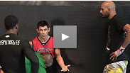 Cyrille Diabate and Papy Abedi get wrestling tips from UFC&reg; bantamweight champion Dominick Cruz, and share with him some of their vaunted striking techniques.