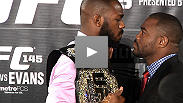 Just when you thought the rivalry was cooling down, Jon Jones and Rashad Evans fan the flames in an intense staredown at the UFC&reg; 145 pre-fight presser.