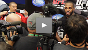 Go behind the scenes of the UFC 145 open workouts with UFC light heavyweight champion Jon Jones and challenger Rashad Evans.