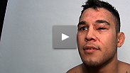 A battered Brad Tavares discusses his win over Dongi Yang, and shows off his war wounds.