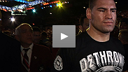 Cain Velasquez returns to his winning ways with a first-round destruction of Antonio "Bigfoot" Silva. Get his thoughts on the fight, and hear who he's gunning for next.
