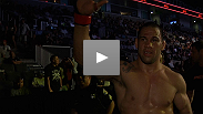 Two menacing brawlers share a light-hearted staredown as James Te Huna and Joey Beltran square off before their co-main event at UFC on FUEL TV Wednesday night.