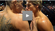 The California Kid looks to wear gold around his waist again, while Renan Barao plans to ruin those plans and get his own piece of hardware. See their weigh-in staredown here.
