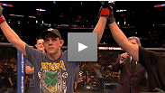 "I had a lot of fun." Joe Lauzon adds two more Fight Night bonuses to his impressive collection, using a triangle choke to finish Jamie Varner after an epic war. "J-Lau" talked about how he set up the fight-ending submission.