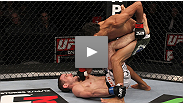 Submission ace Charles Oliveira shows off his excellent ground game, submitting Eric Wisely with a rarely-seen calf slicer in his featherweight debut.