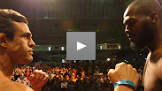 Jon Jones may be the oddsmakers' favorite in his title fight, but Vitor Belfort has a clear advantage when it comes to fan support - watch them walk out and face off at the UFC 152 weigh-in.
