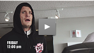 Michael Bisping tries to keep his spirits high as he works off the last few pounds before the UFC&reg; 152 weigh-ins.