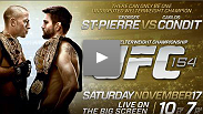 The most anticipated UFC&reg; fight of the year gets even bigger when it's broadcast larger than life to movie theaters nationwide. Don't miss UFC 154: Georges St-Pierre vs. Carlos Condit in movie theaters Saturday, November 17.