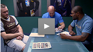 Rampage's trash talking sets Forest off. After the final preliminary fight pitting Nick Klein against #1 pick CB Dollaway, Dana and the coaches are faced with their own challenge...deciding the quarterfinal matchups.