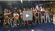 UFC Heavyweight Champion Antonio Nogueira and opposing coach Frank Mir greet this season&rsquo;s 32 Light Heavyweight and Lightweight fighters, each of whom must prove themselves in tournament bouts before they can go on to compete for 2 UFC contracts.