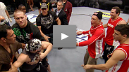 Drunken debauchery puts the future of two lightweights into question. And after a grueling preliminary battle a fighter's rage causes chaos in the Octagon.