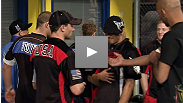 Dana decides which Team USA fighter will replace Jason Pierce and take on David Faulkner in the final preliminary fight. And both teams collide in a heated argument over changing training times.