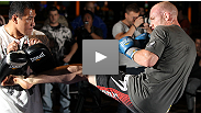 Follow UFC welterweight contender Martin "The Hitman" Kampmann as he shows you what goes on behind the scenes at open workouts.