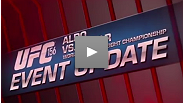 Featherweight king Jose Aldo defends his title against former lightweight champ Frankie Edgar, Alistair Overeem meets Antonio Silva in a battle of big men, and Rashad Evans faces Antonio Rogerio Nogueira in a bout with title implications at UFC 156.