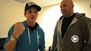 Dana White's 2nd vlideo blog for UFC 155 is a behind the scenes look into UFC on FOX 5. Nick the Tooth shows up with no room booked (like always) and proceeds to lick a gum wall.  Also, Rob Dyrdek gives his UFC 155 Main Event fight picks.
