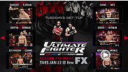 In preparation for the Jan 22nd premiere of The Ultimate Fighter: Team Jones vs Team Sonnen, watch all the finale fights from the first 15 season of TUF for free.  Just click on the annotations in the thumbnails in the video.