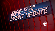 UFC&reg; Welterweight Champion Georges St-Pierre takes on bitter rival Nick Diaz in a highly-anticipated match-up on March 16 at Bell Centre in Montreal.