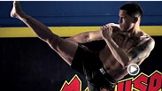 UFC fighter Anthony Pettis does his signature showtime kick on a jello mold. - IN SLOW MOTION - in this episode of "Fighter vs. Food."