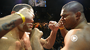 At the UFC 156 weigh-in, heated rivals Alistair Overeem and Antonio "Bigfoot" Silva pick up where they left off at Media Day, sharing some choice words during their faceoff.