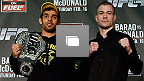 Fotos da coletiva de imprensa pr&eacute;-UFC Londres: Barao vs McDonald