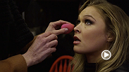 UFC 157 headliners Ronda Rousey and Liz Carmouche provide a behind-the-scenes look at the UFC&rsquo;s first ever all-female promo shoot. Our cameras were on hand as the opponents had their first face-to-face encounter.