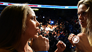 UFC women's bantamweight champion Ronda Rousey and challenger Liz Carmouche face off before their main event at UFC 157.