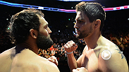 Carlos Condit and Johny Hendricks weigh in and face off prior to their pivotal bout at UFC 158.