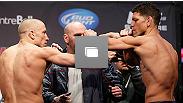 Pesagem do UFC&reg; 158 no Bell Centre dia 15 de mar&ccedil;o, 2013 em Montreal, Quebec, Canad&aacute;. (Foto de Josh Hedges/Zuffa LLC/Zuffa LLC via Getty Images)