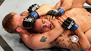 Este candado al cuello fue tan lindo que Alexander Gustafsson lo hizo dos veces - vean la evoluci&oacute;n de este sueco cuanod arruina la presentaci&oacute;n de James Te Huna en su casa en UFC 127.