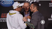 UFC interim bantamweight champion Renan Barao and challenger Eddie Wineland come to you from The Met in Winnipeg to announce the UFC 161 event.