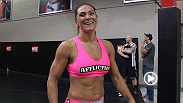 A warrior ready to put it all on the line, UFC debutant Cat Zingano is still giddy during her first-ever fight week.