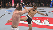 Le poids l&eacute;ger Lucas Martins et le poids plume John Lineker discutent de leur victoire respective par KO lors de l'UFC on FX 8: Belfort vs Rockhold.