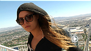 Ronda Rousey experiences some Las Vegas attractions as she tours the aquarium at the Mandalay Bay and gets shot to the top of the Stratosphere.