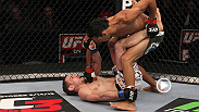 Charles Oliveira makes an extremely successful featherweight debut, submitting Eric Wisely with a calf slicer at UFC on FOX: Evans vs. Davis.