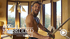 Chad Mendes trades the gym for a pool to test his endurance. Conor McGregor enjoys a poolside massage and adds a few unexpected weapons to his arsenal. Plus, Robbie Lawler and Rory MacDonald do some final prep at home.