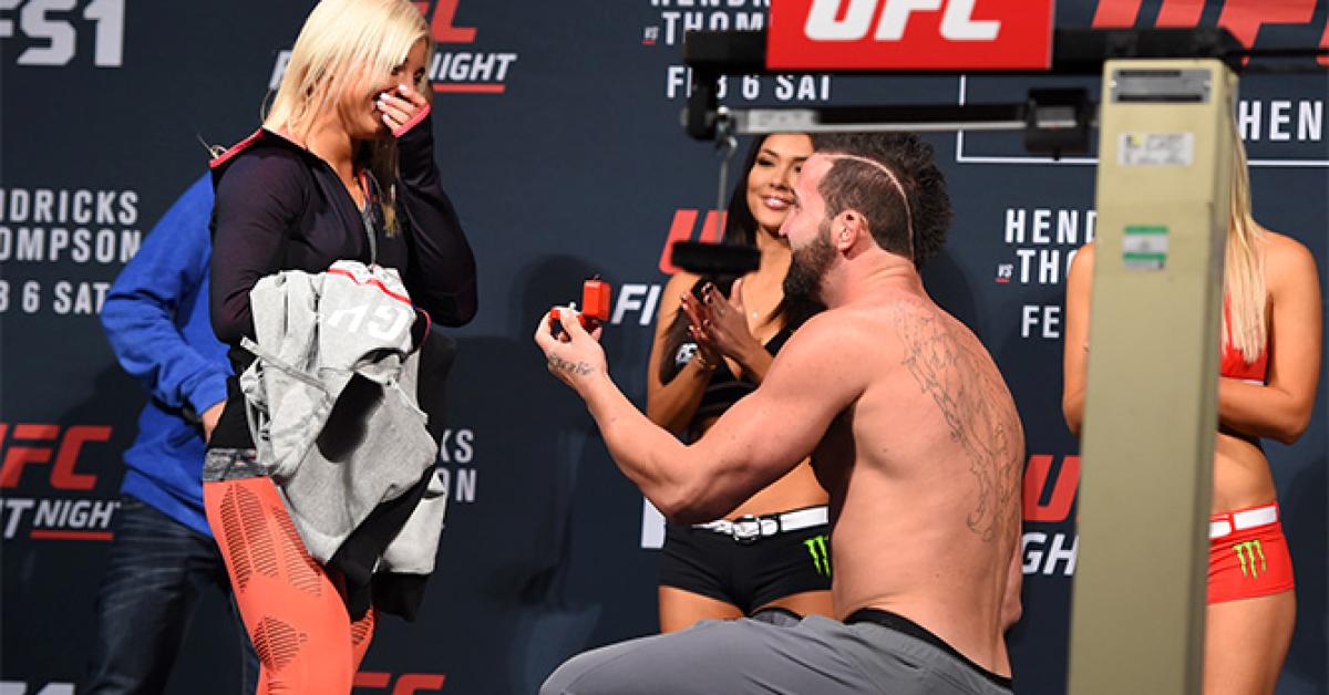 Alex Nicholson ready for debut; proposes to girlfriend at weigh-ins