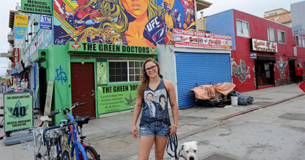 Breathtaking mural of Rousey on display in Venice