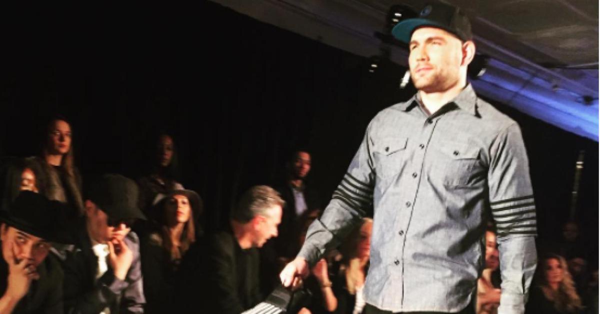 Chris Weidman shows off his catwalk skills