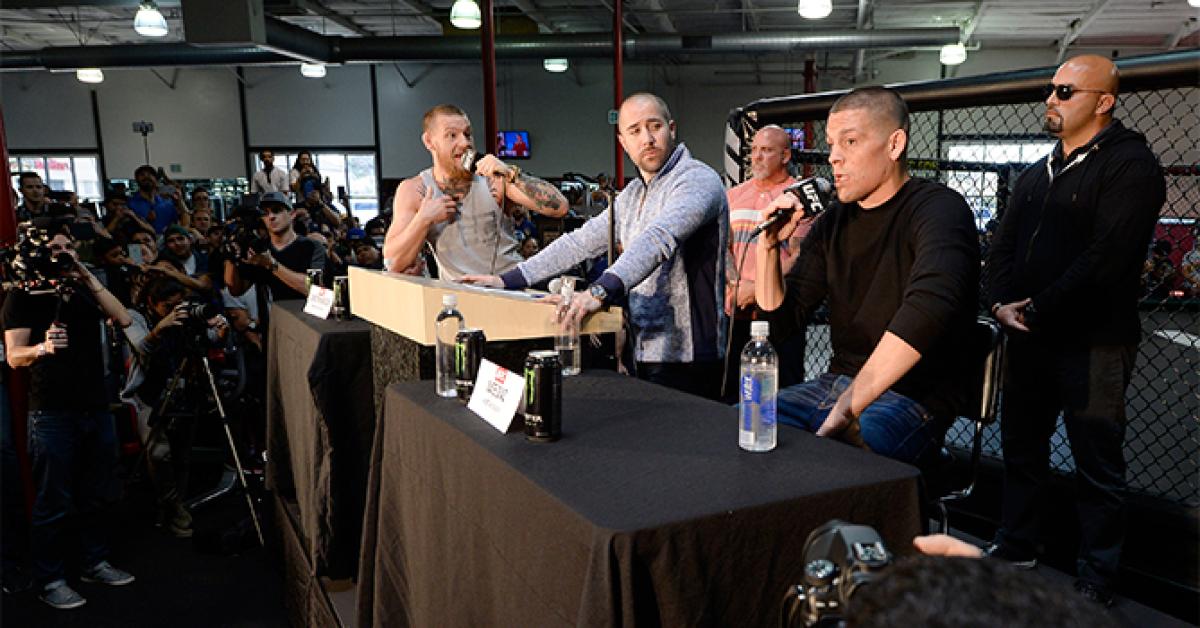 McGregor doesn't disappoint in verbal war with Diaz