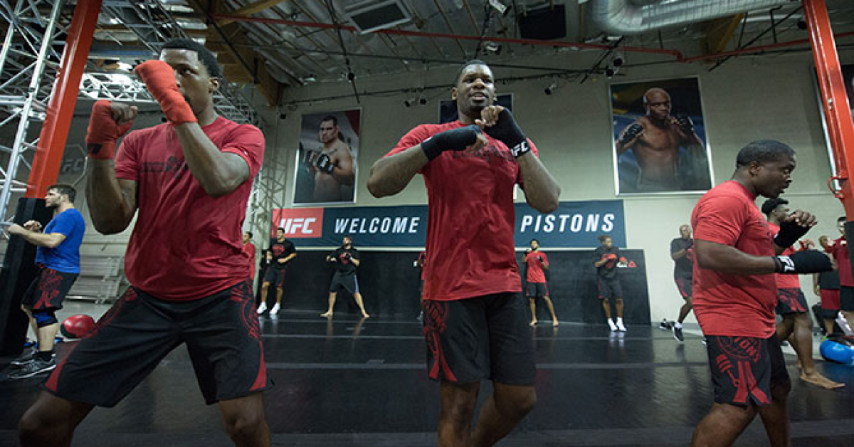 NBA's Pistons take their shot at the UFC