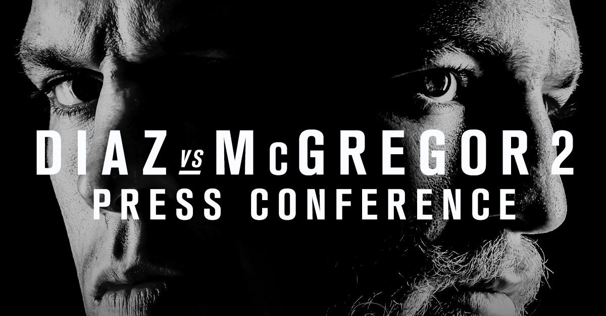 Diaz-McGregor 2 press conference added to International Fight Week