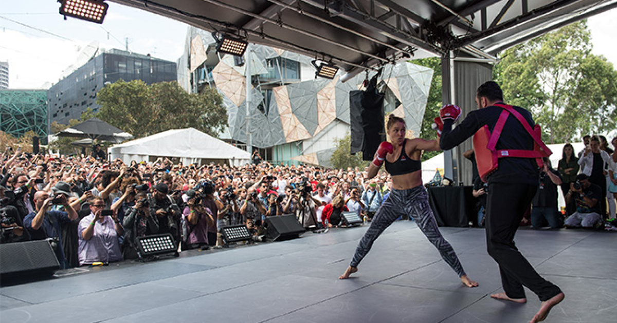 Energized By Fans, Ronda Rousey Embraces Her UFC 193 Moment