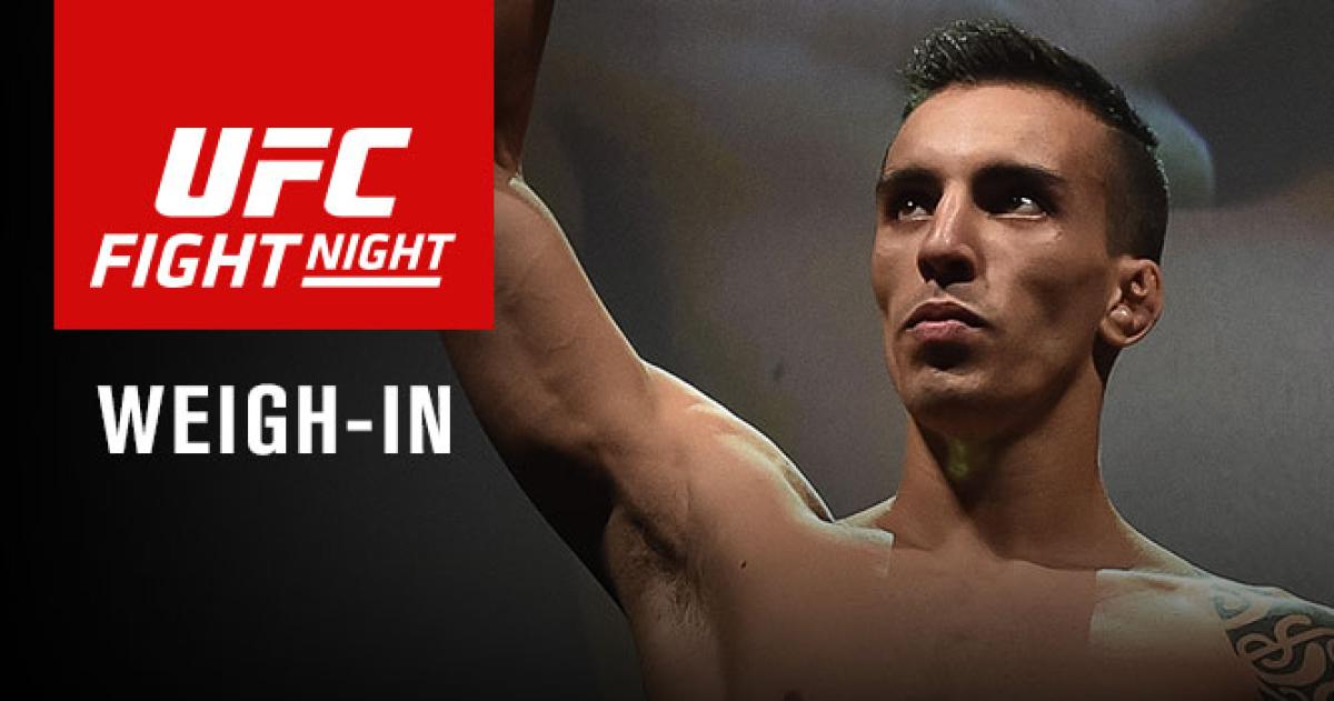 UFC Fight Night Las Vegas  weigh-in results