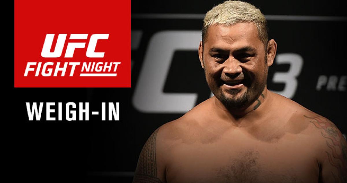 Fight Night Hunt vs Mir weigh-in results