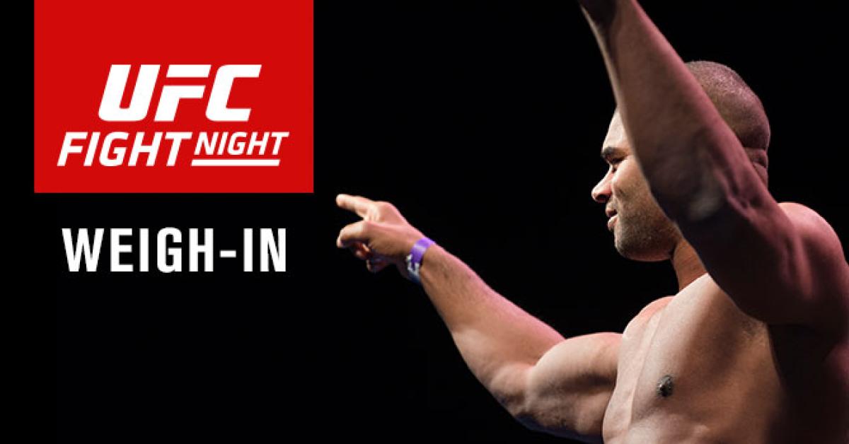 Fight Night Rotterdam weigh-in results