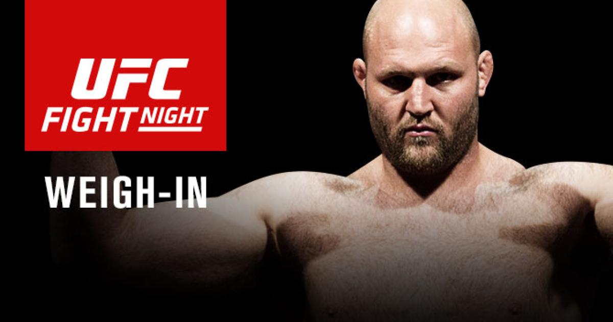 Fight Night Rothwell vs. Dos Santos weigh-in results